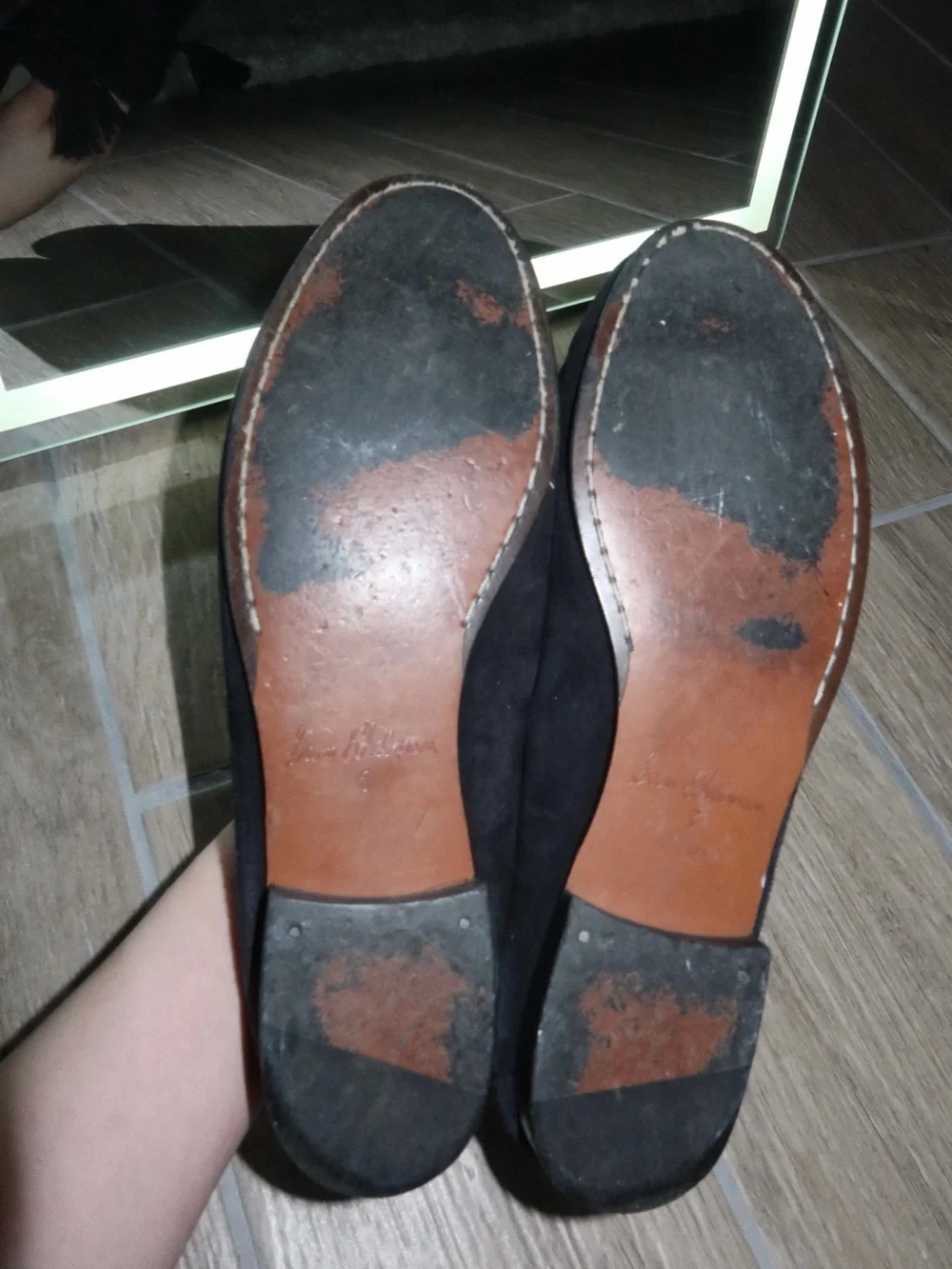 Sam Edelman Black Suede Tassel Loafers
